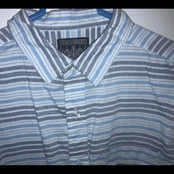 SIRAIGHTFADED Men’s Stripe Shirt size Med - Picture 2 of 5